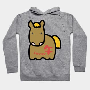 Chinese Zodiac Horse Doodle Art Hoodie